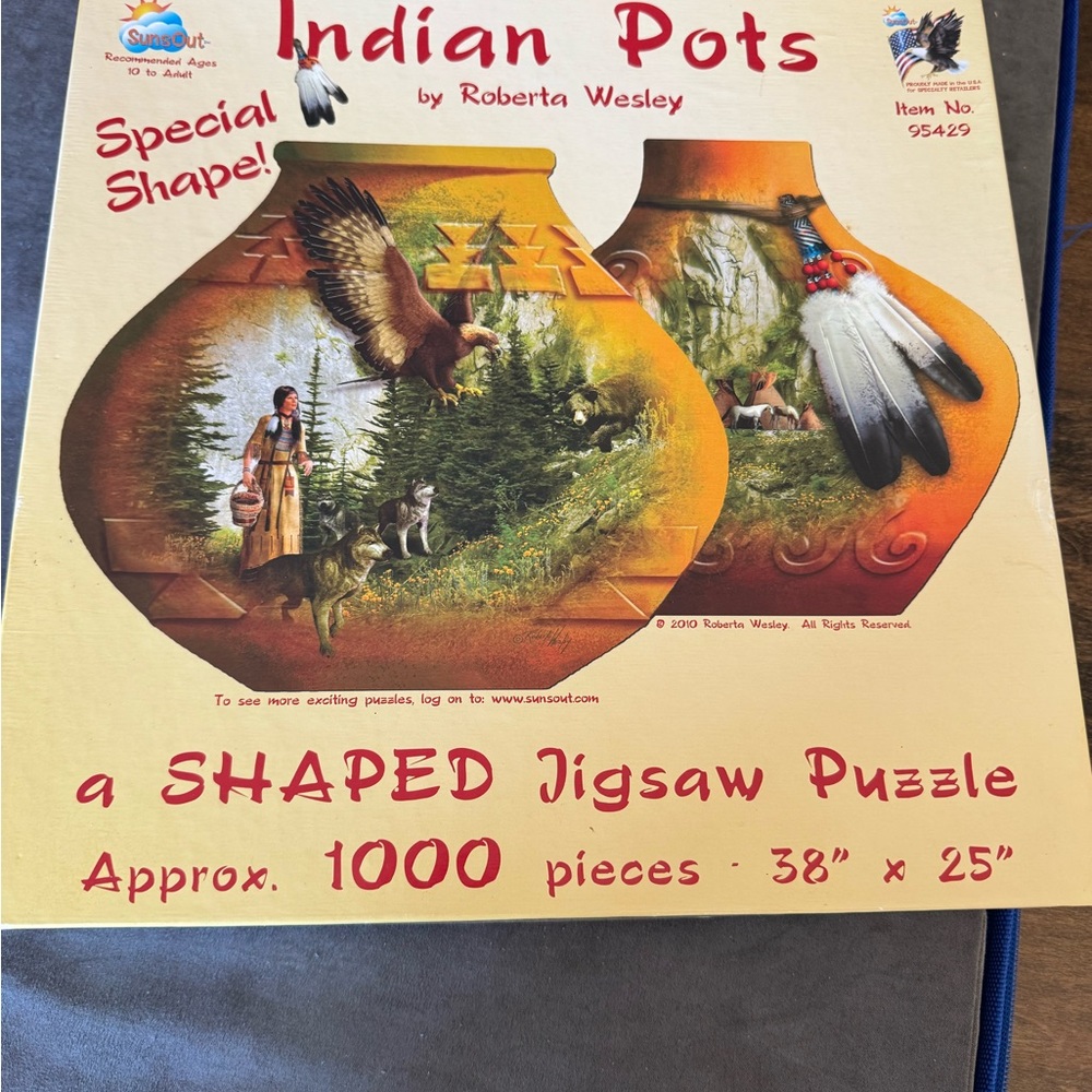 Indian Pots Shaped Jigsaw Puzzle